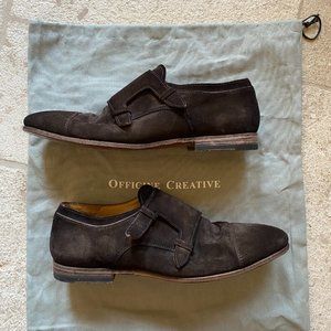 Officine Creative Revien Suede Dress Shoe, Softly Eban, Size 43, Perfect